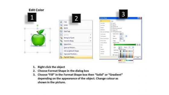 PowerPoint Graphics And Clipart Editable Apple Slides