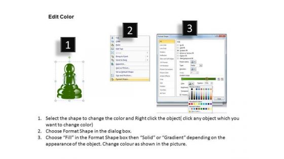 PowerPoint Graphics Leader Chess Ppt Slides
