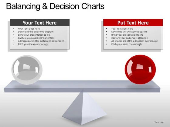 PowerPoint Layout Business Balancing Decision Ppt Slides