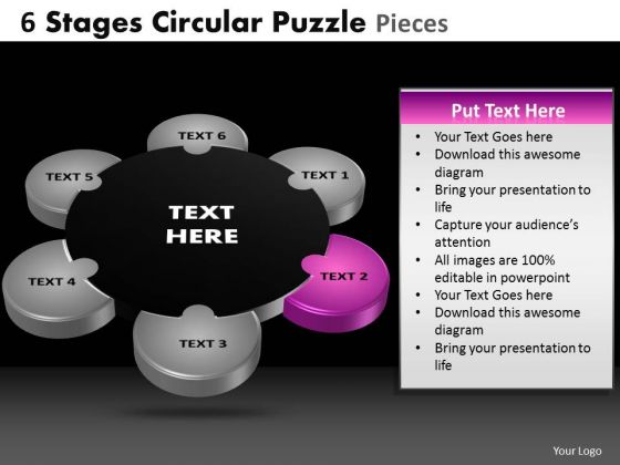 PowerPoint Layout Chart Circular Puzzle Ppt Layout