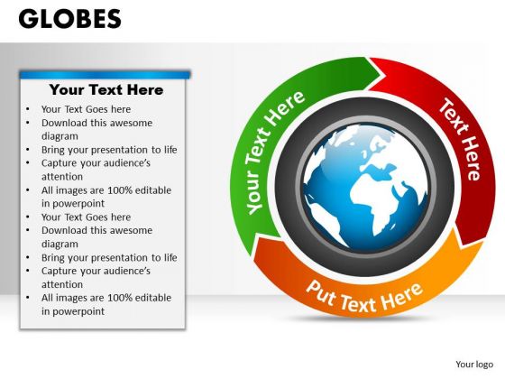 PowerPoint Layout Company Globes Ppt Template