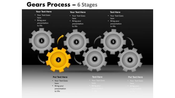 PowerPoint Layout Download Gears Process Ppt Template