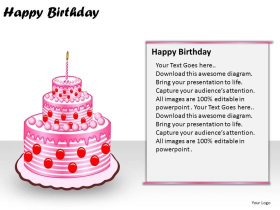 PowerPoint Layout Download Happy Birthday Ppt Design Slides