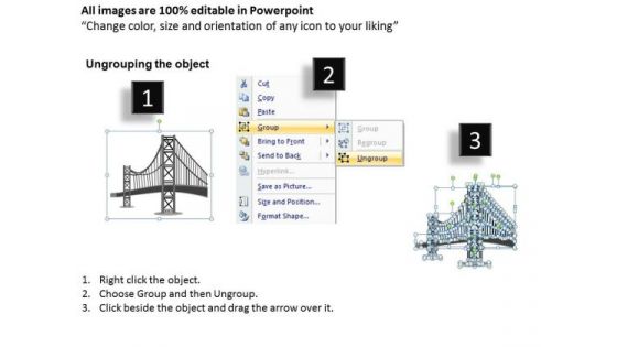 PowerPoint Layout Editable Bridge Chart Ppt Design