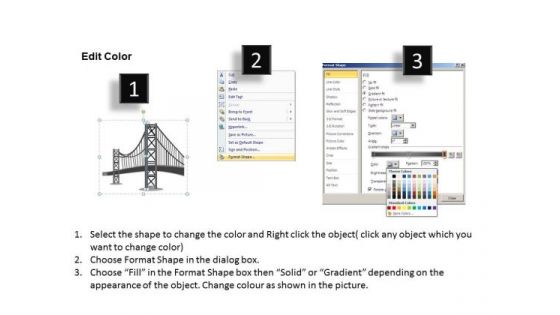 PowerPoint Layout Editable Bridge Chart Ppt Design