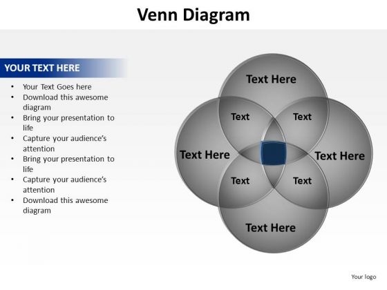 PowerPoint Layout Graphic Venn Diagram Ppt Template