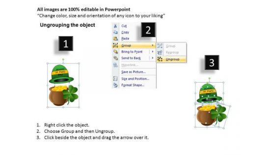 PowerPoint Layout Pot Of Gold Patricks Day Ppt Backgrounds
