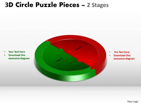 PowerPoint Layout Strategy Circle Puzzle Ppt Theme