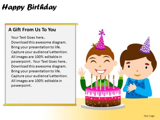 PowerPoint Layout Success Happy Birthday Ppt Themes