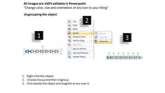 PowerPoint Layouts Chart Chains Process Ppt Layout