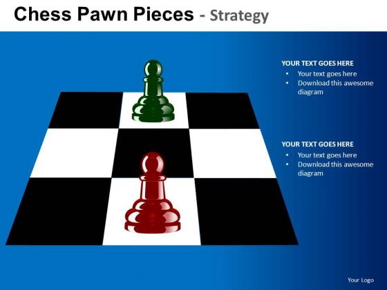 PowerPoint Layouts Company Growth Chess Pawn Ppt Presentation