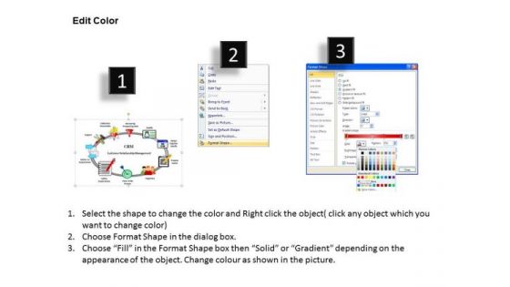 PowerPoint Layouts Education Customer Relationship Management Ppt Process