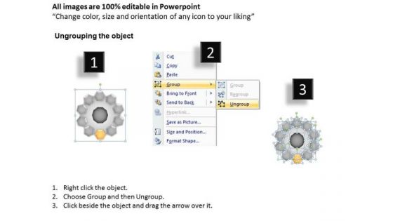 PowerPoint Layouts Growth Hub And Spokes Process Ppt Templates