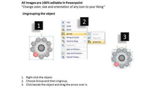 PowerPoint Layouts Marketing Hub And Spokes Process Ppt Slide Designs