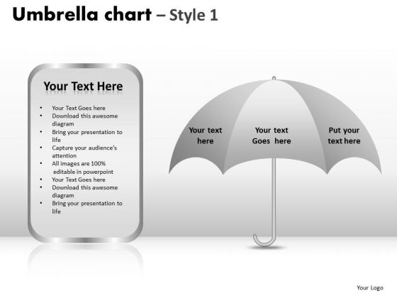 PowerPoint Layouts Marketing Umbrella Chart Ppt Layouts