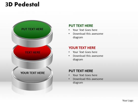 PowerPoint Layouts Success 3d Pedestal Ppt Presentation
