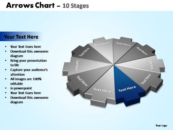 PowerPoint Layouts Teamwork Arrows Chart Ppt Theme