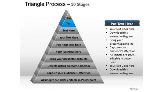 PowerPoint Layouts Teamwork Triangle Process Ppt Template