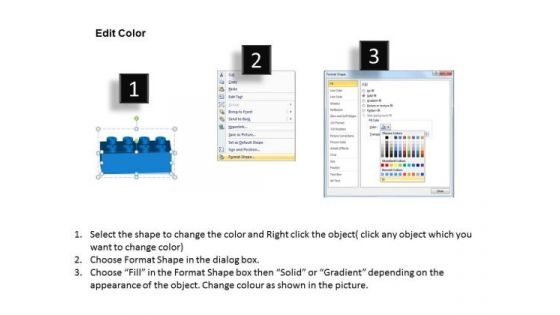 PowerPoint Presentation Chart Lego Blocks Ppt Design Slides
