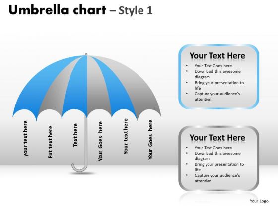 PowerPoint Presentation Company Umbrella Chart Ppt Themes