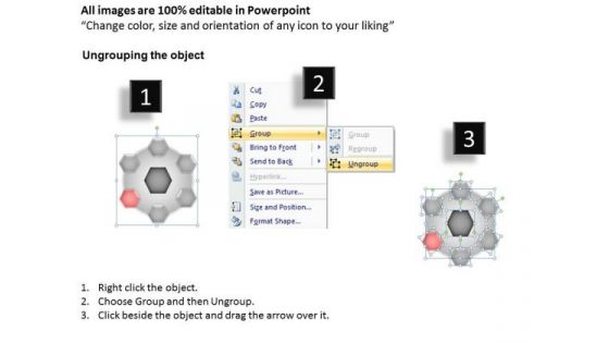 PowerPoint Presentation Designs Chart Hub And Spokes Process Ppt Slide