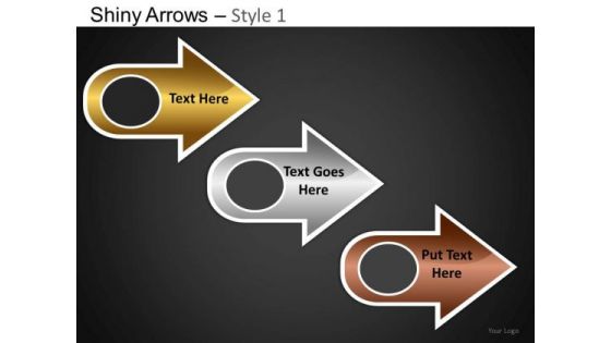 PowerPoint Presentation Designs Company Success Shiny Arrows PowerPoint Templates