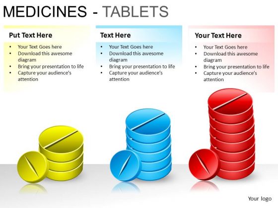 PowerPoint Presentation Designs Diagram Medicine Tablets Ppt Layout