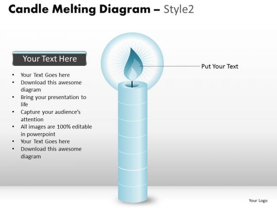 PowerPoint Presentation Designs Marketing Candle Melting Ppt Themes