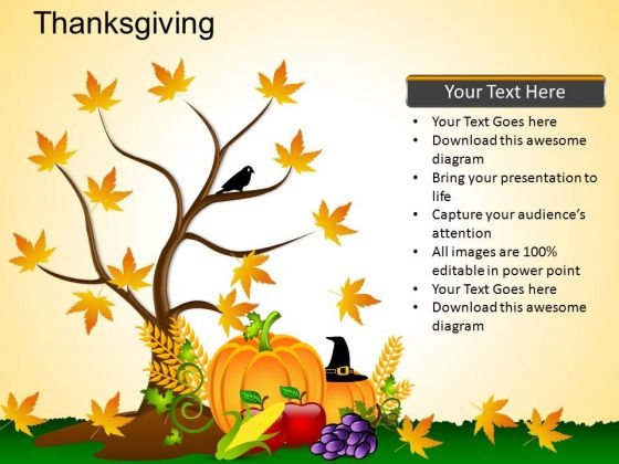 PowerPoint Presentation Designs Thanksgiving Ppt Backgrounds