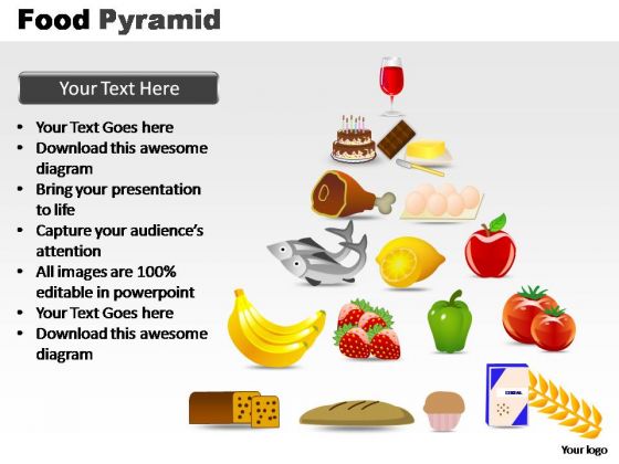 PowerPoint Presentation Editable Food Pyramid Ppt Process