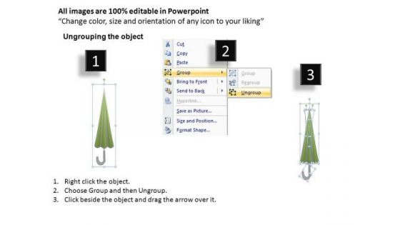 PowerPoint Presentation Executive Teamwork Vision Umbrella Chart Ppt Themes