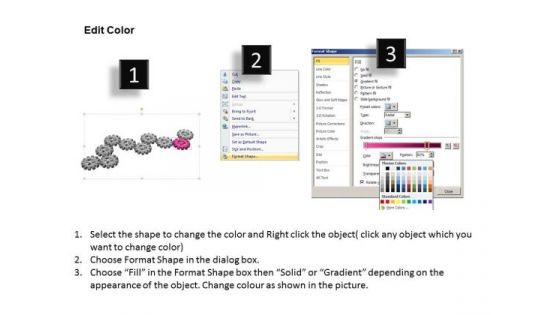 PowerPoint Presentation Graphic Gears Process Ppt Slides