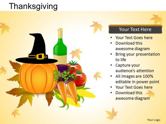 PowerPoint Presentation Happy Thanksgiving Ppt Backgrounds