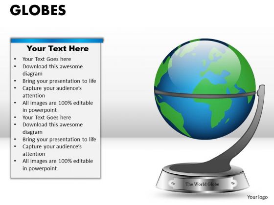 PowerPoint Presentation Leadership Globes Ppt Slides