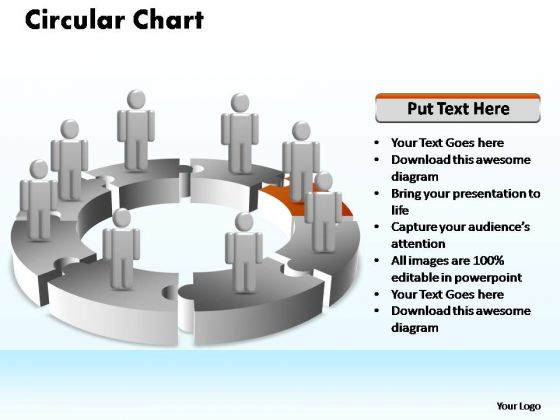 PowerPoint Presentation Teamwork Circular Ppt Theme