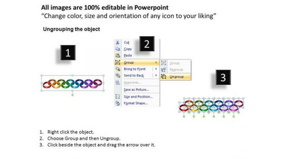 PowerPoint Process Business Rings Ppt Template
