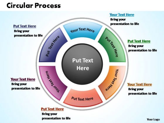 PowerPoint Process Chart Circular Process Ppt Template