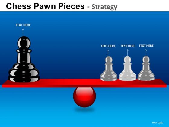 PowerPoint Process Company Competition Chess Pawn Ppt Layout