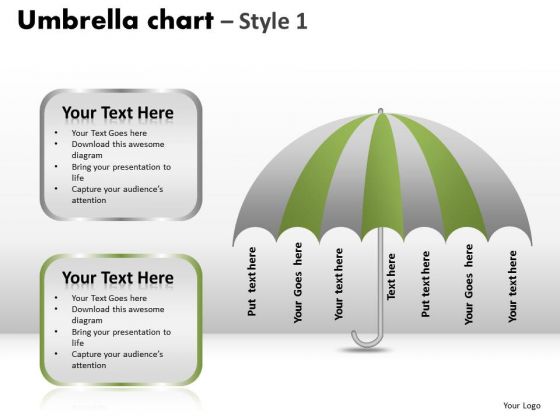PowerPoint Process Company Umbrella Chart Ppt Layouts