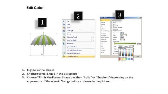 PowerPoint Process Company Umbrella Chart Ppt Layouts