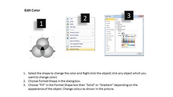 PowerPoint Process Diagram Four Overlapping Ppt Presentation