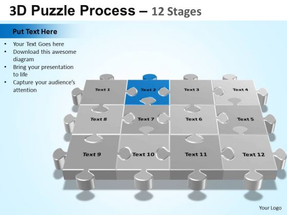 PowerPoint Process Diagram Puzzle Process Ppt Design