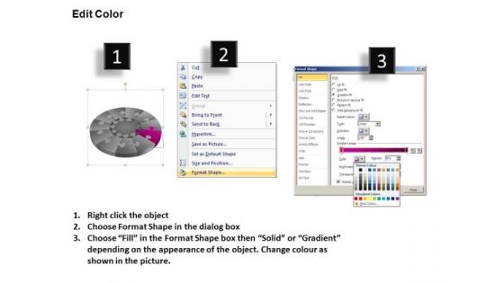 PowerPoint Process Download Pie Chart Puzzle Process Ppt Slide