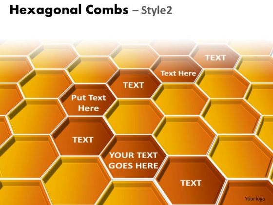 PowerPoint Process Executive Leadership Hexagonal Combs Ppt Template