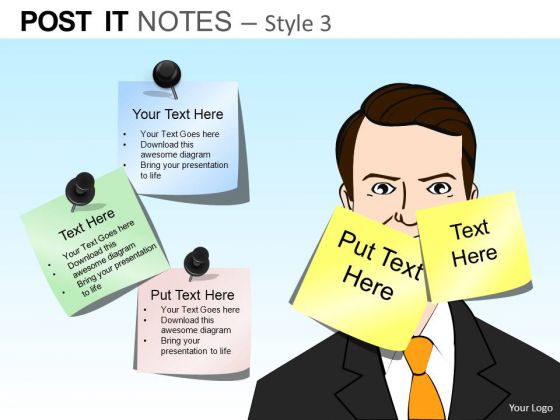 PowerPoint Process Executive Leadership Post It Notes Ppt Theme