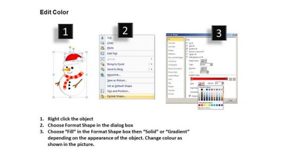 PowerPoint Process Graphic Merry Christmas Ppt Slide