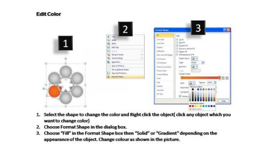 PowerPoint Process Growth Oval Ppt Backgrounds