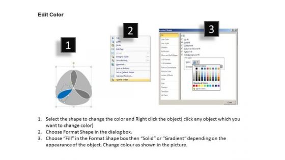 PowerPoint Process Process Three Overlapping Ppt Theme