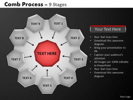PowerPoint Process Sales Hub And Spokes Process Ppt Backgrounds