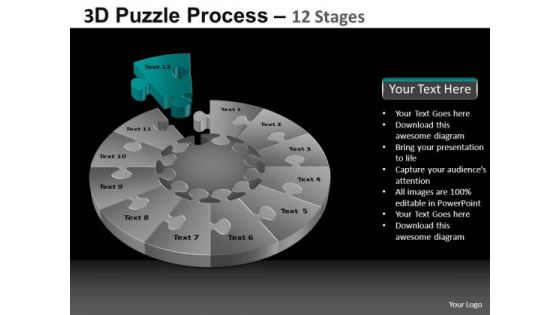 PowerPoint Process Sales Puzzle Process Ppt Layouts